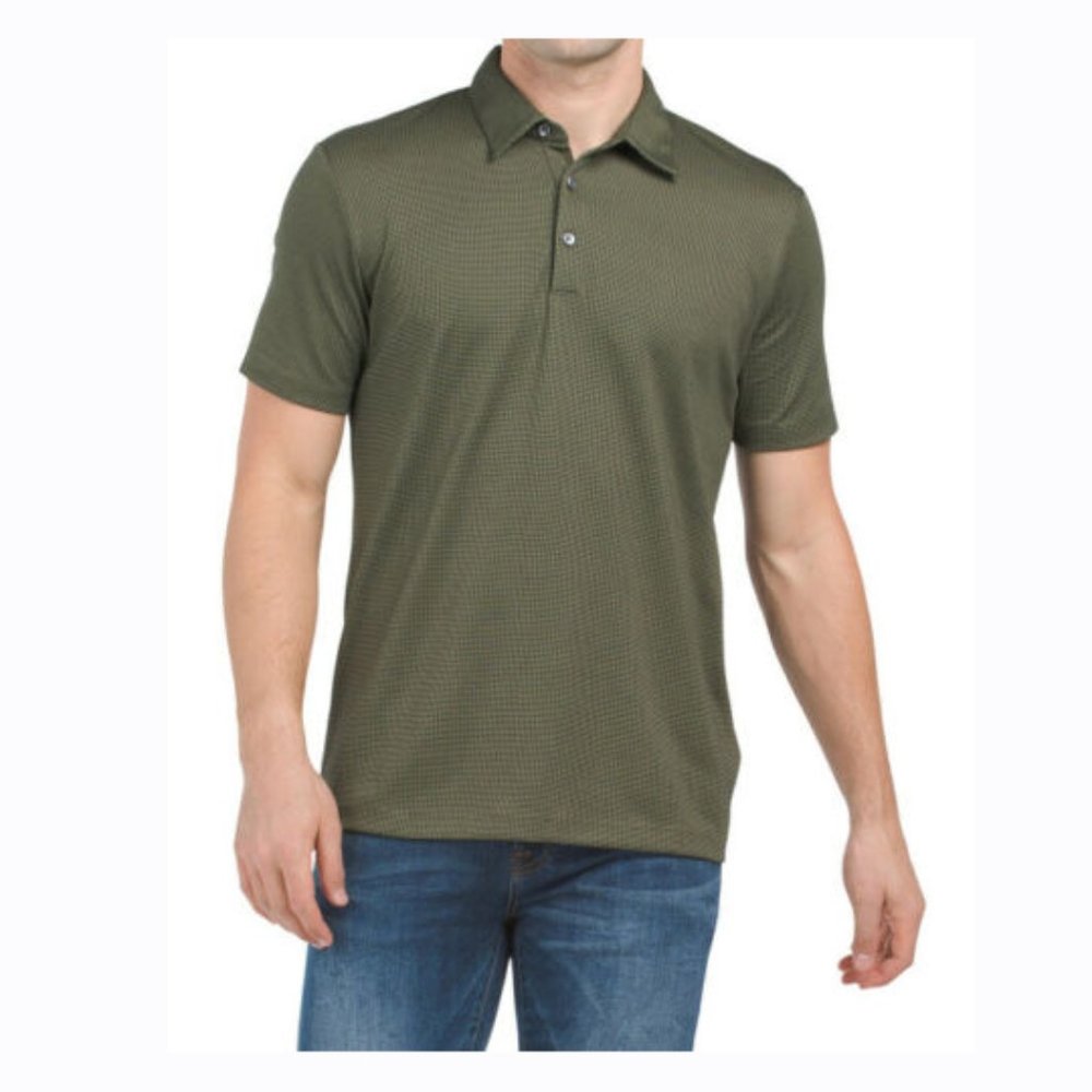 THEORY Micro Cube Print Polo - Men's